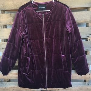 😇 Who What Wear Velvet Winter Coat